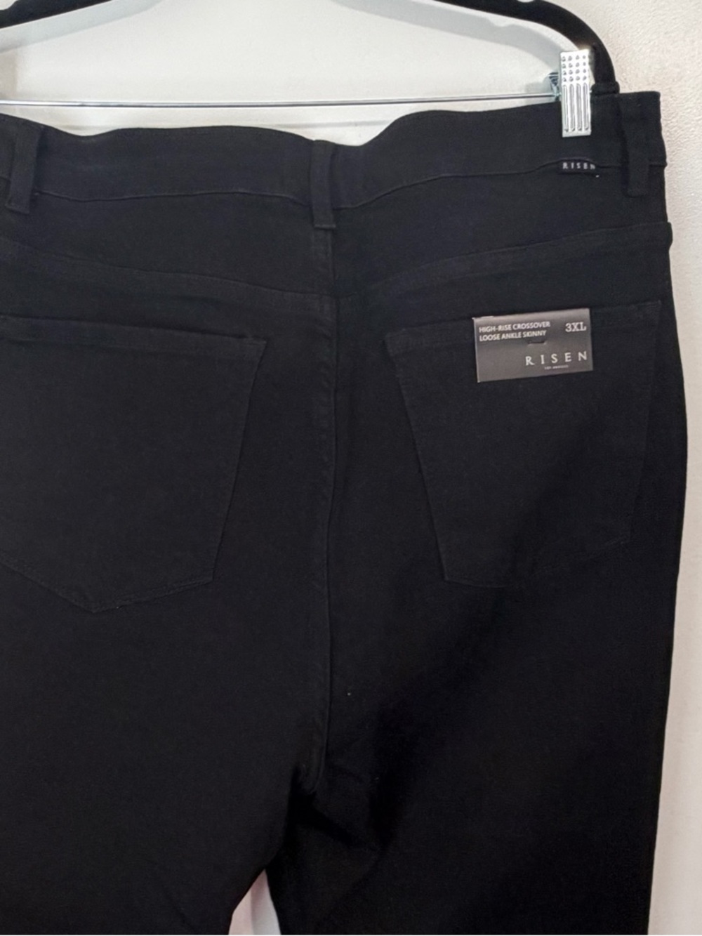 Risen High Rise Crossover Loose Ankle Skinny Jeans - Picture 11 of 12